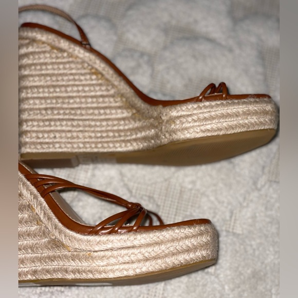 Strappy Wedge Square Toe Sandals - Picture 9 of 14